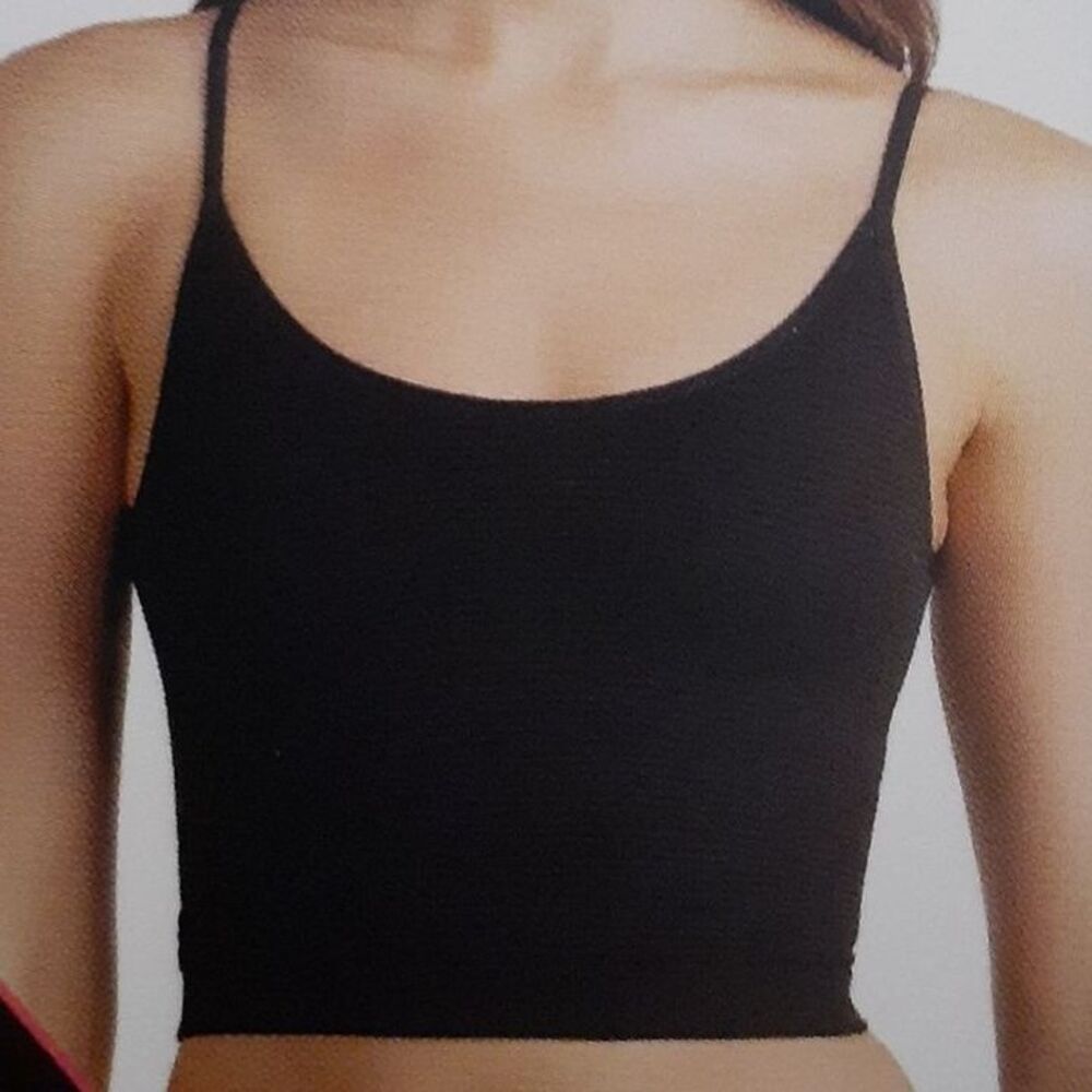 Sports bra set of 3 black no boundaries brami seamless reversible s m cami top